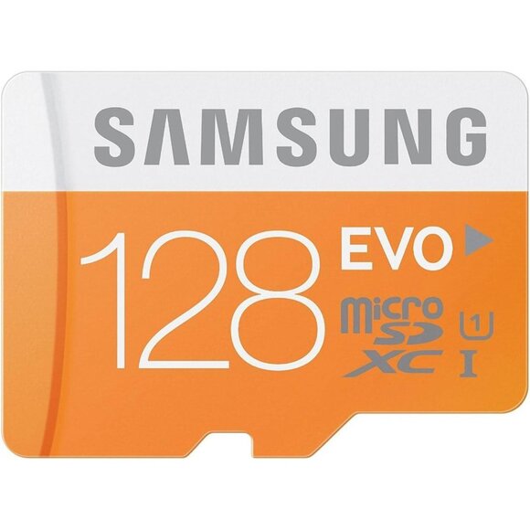 Samsung 128GB EVO Class 10 Micro SDXC Card‎ with Adapter – Up to 48MB/s - Picture 1 of 5